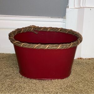 Red/Maroon Decorative Basket- small